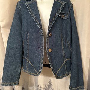 Denim Jacket Lined Ladies Sz XL
